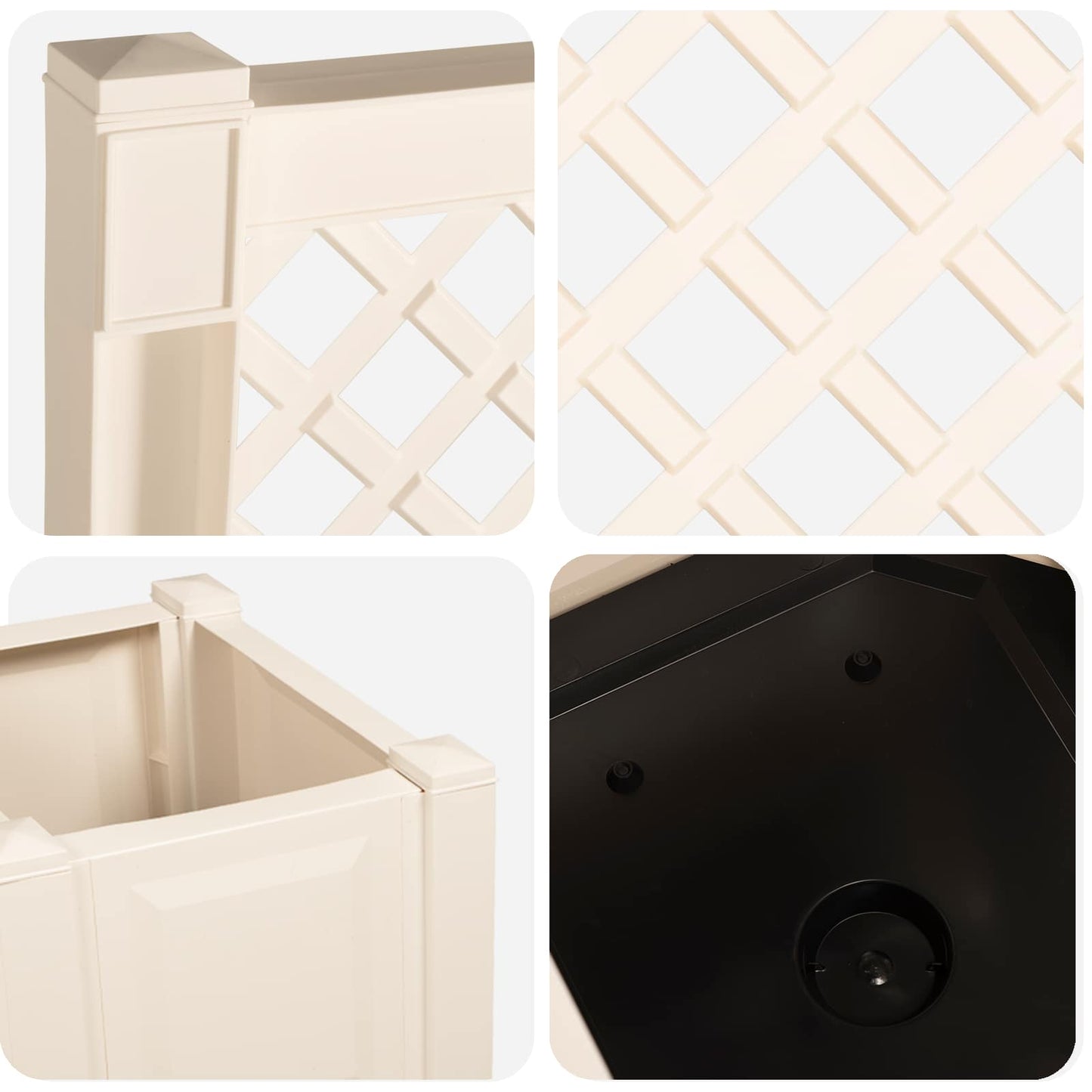 Panchina da Giardino Kopenhagen Bianco 173 x 49 x 135,5 cm PP | homemem39
