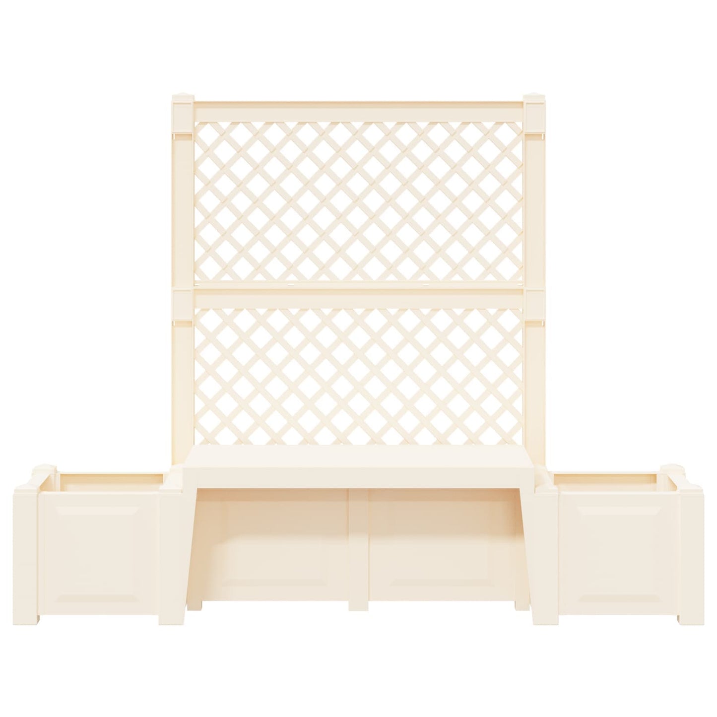 Panchina da Giardino Kopenhagen Bianco 173 x 49 x 135,5 cm PP | homemem39