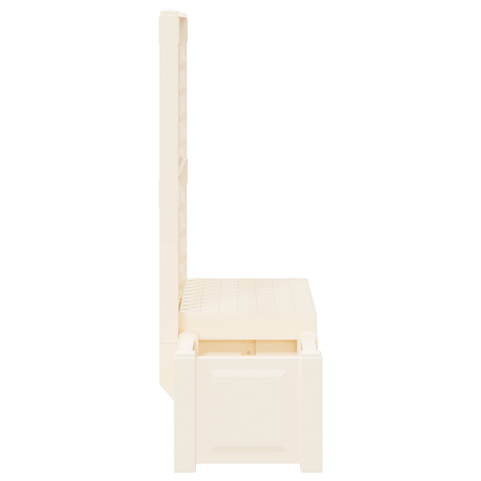 Panchina da Giardino Kopenhagen Bianco 173 x 49 x 135,5 cm PP | homemem39