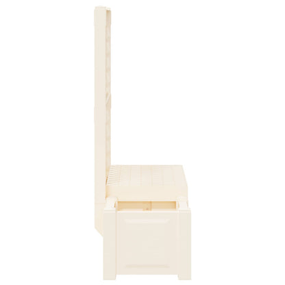 Panchina da Giardino Kopenhagen Bianco 173 x 49 x 135,5 cm PP | homemem39
