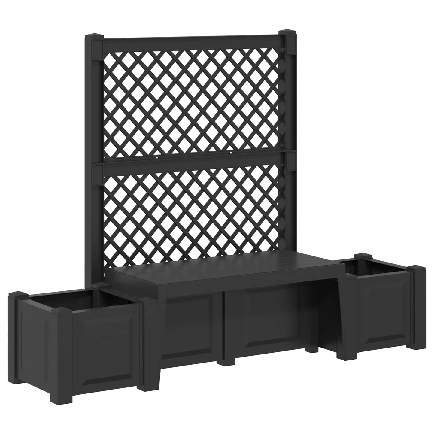 Panchina da Giardino Kopenhagen Antracite 173 x 49 x 135,5 cm | homemem39