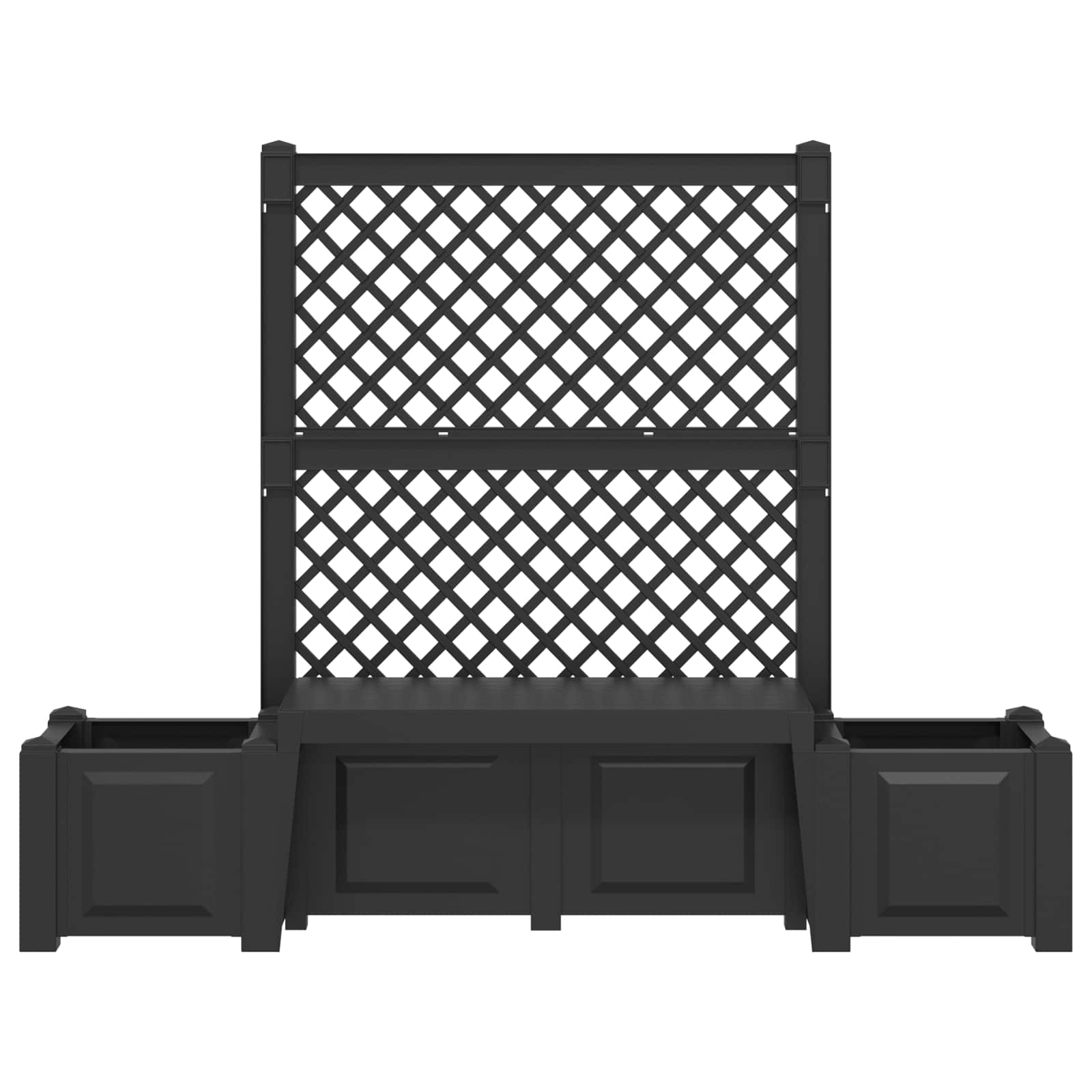 Panchina da Giardino Kopenhagen Antracite 173 x 49 x 135,5 cm | homemem39
