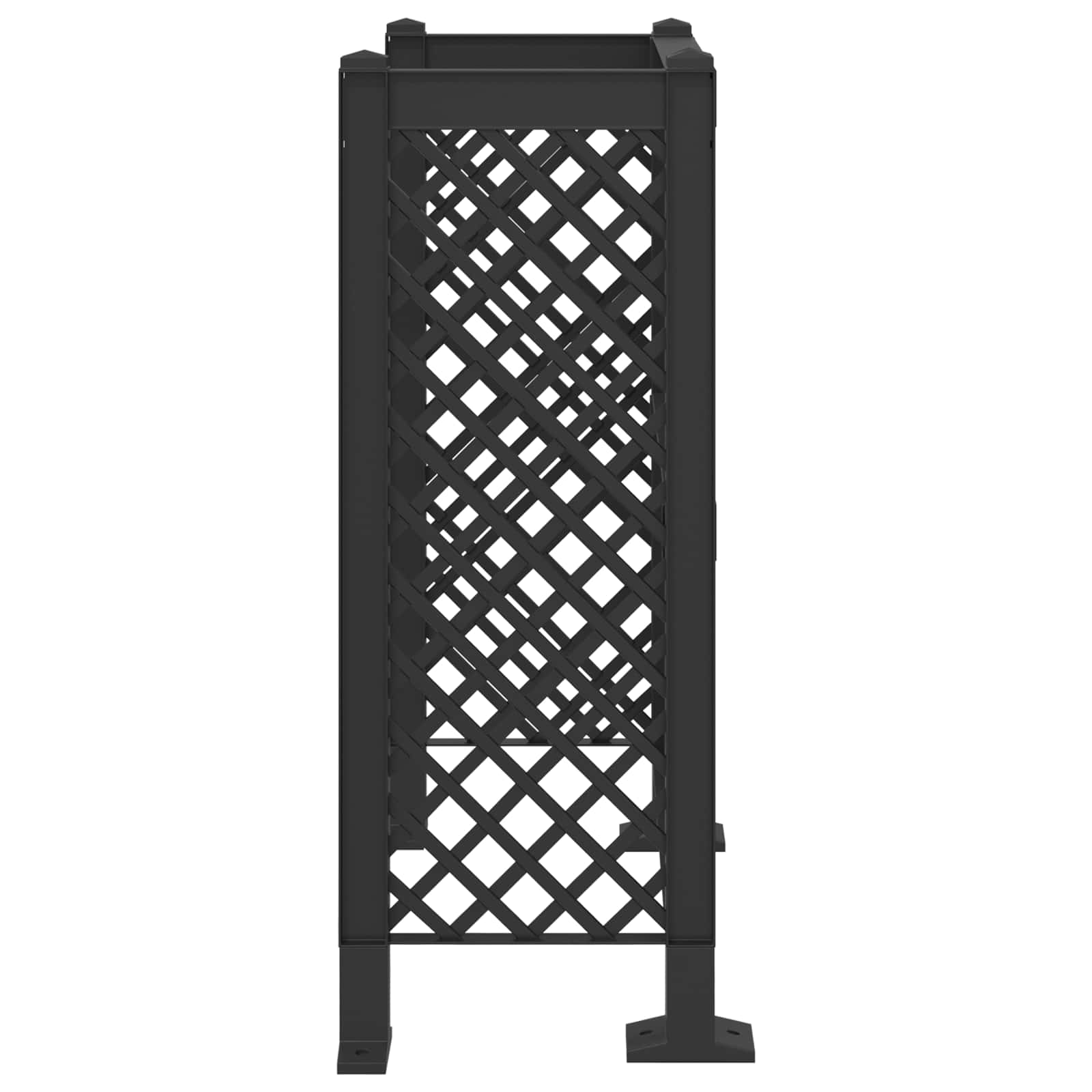 Trellis per Cestino Antracite 123 x 47 x 114 cm PP | homemem39