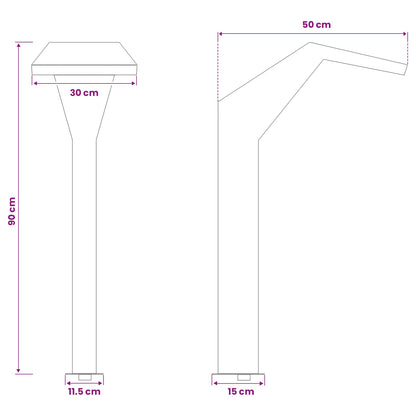 Cascata della Piscina Acciaio Inox 50 x 30 x 90 cm Argento | homemem39
