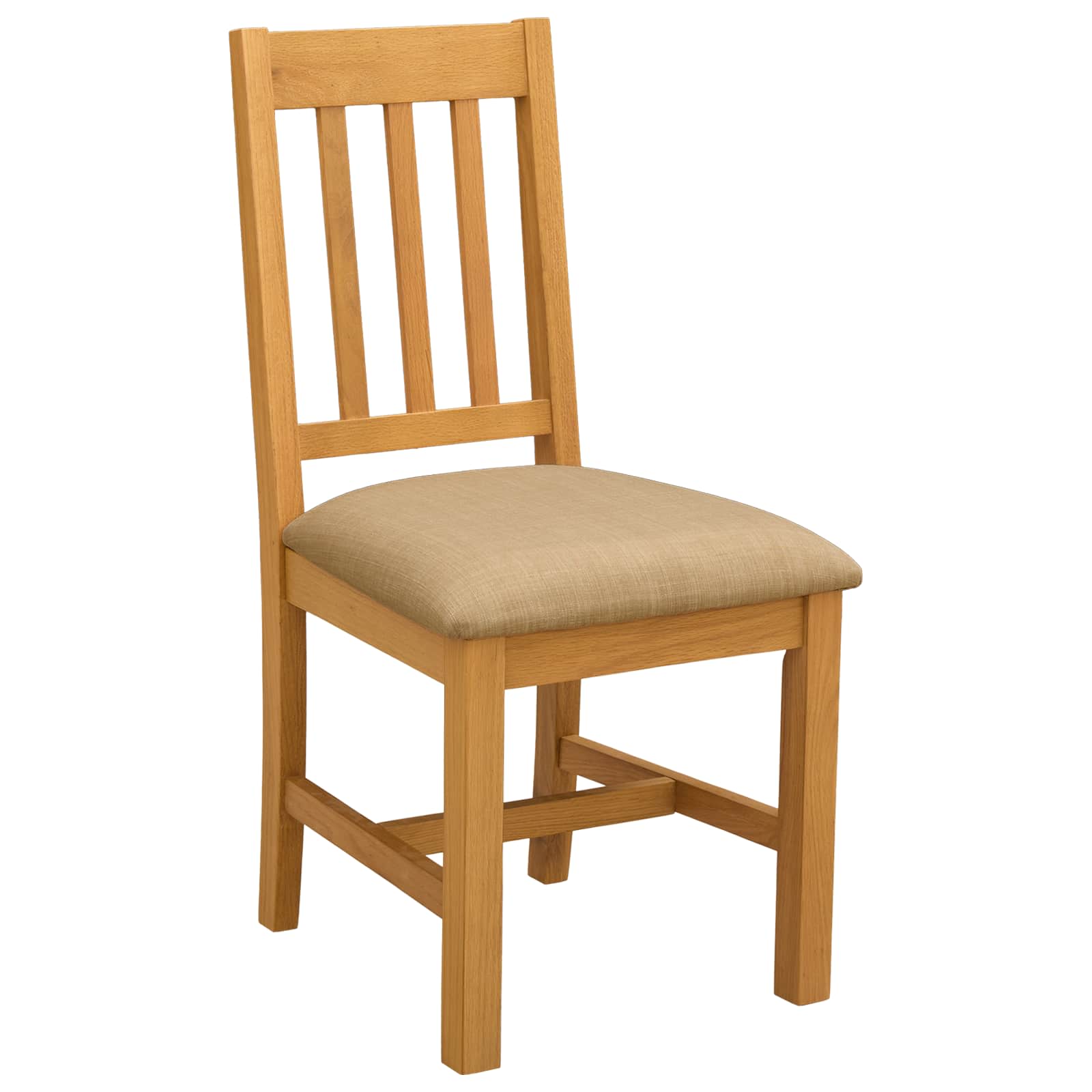 Sedia da pranzo VENLO 2 pcs Legno di Quercia Massello Beige | homemem39