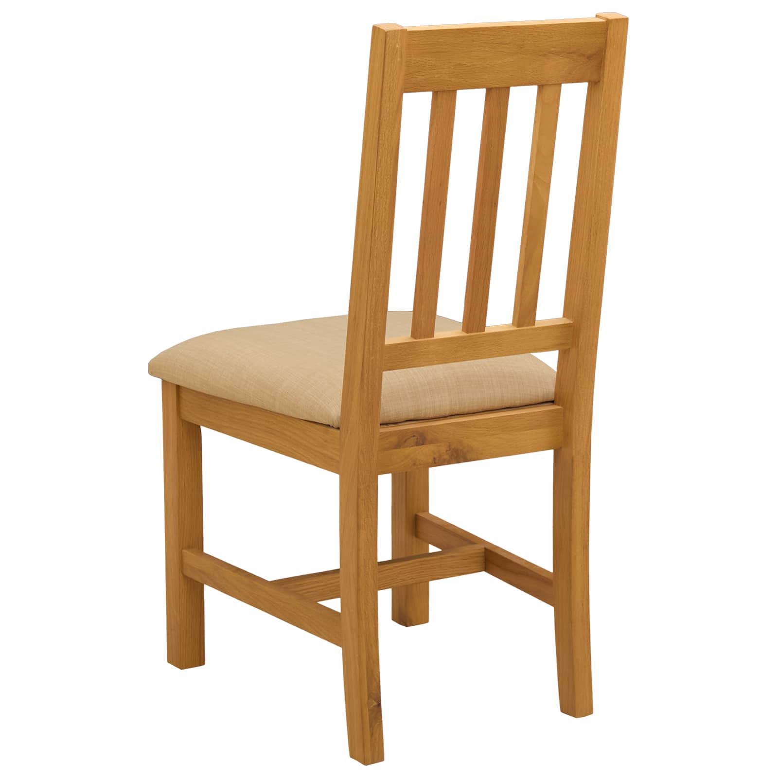 Sedia da pranzo VENLO 2 pcs Legno di Quercia Massello Beige | homemem39