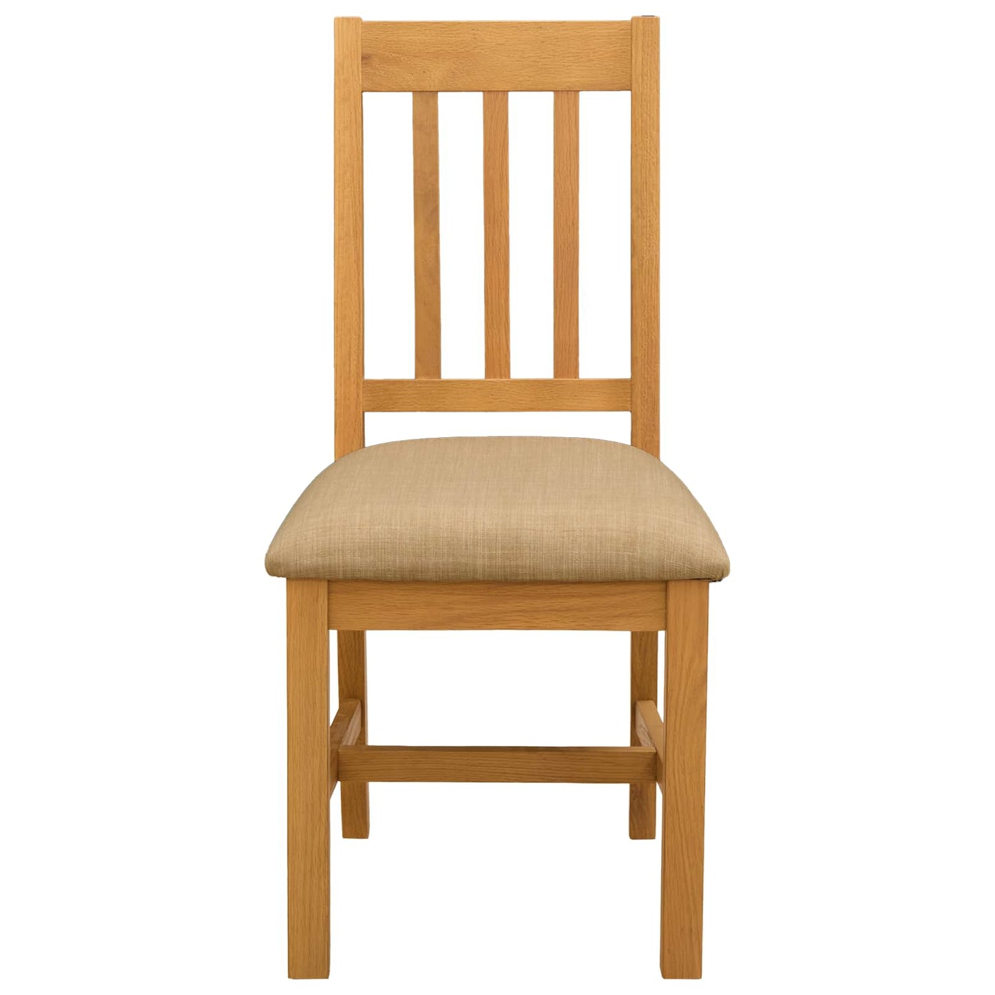 Sedia da pranzo VENLO 2 pcs Legno di Quercia Massello Beige | homemem39
