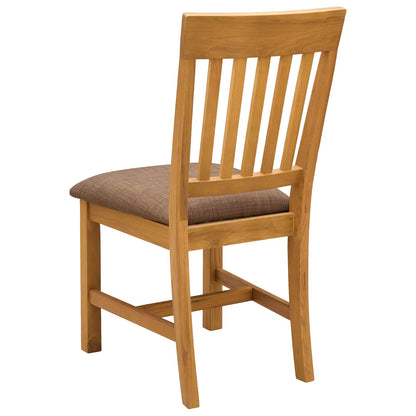 Sedia da pranzo 2 pcs Legno di Quercia Massello Grigio | homemem39
