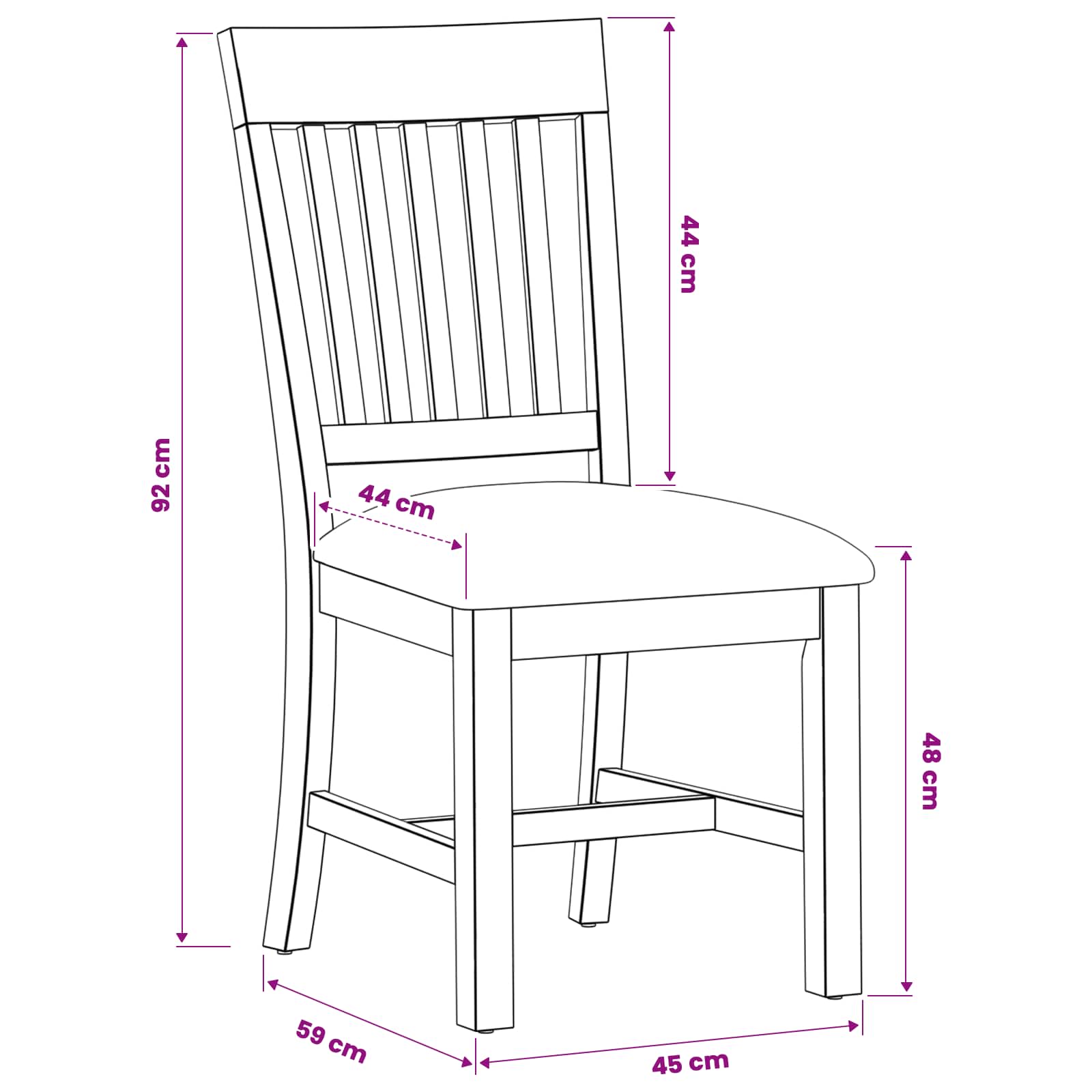 Sedia da pranzo 2 pcs Legno di Quercia Massello Grigio | homemem39