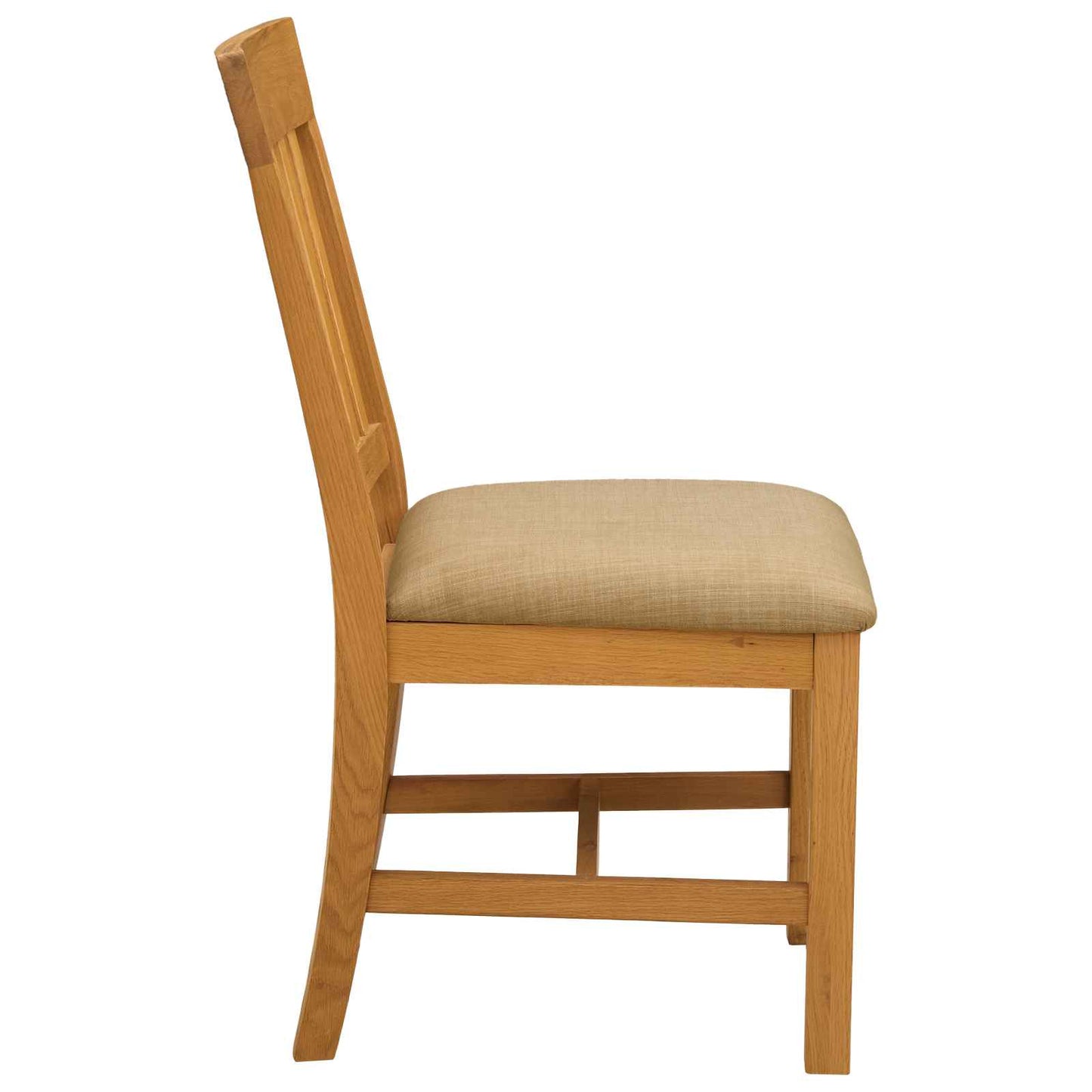 Sedia da pranzo 2 pcs Legno di Quercia Massello Beige | homemem39