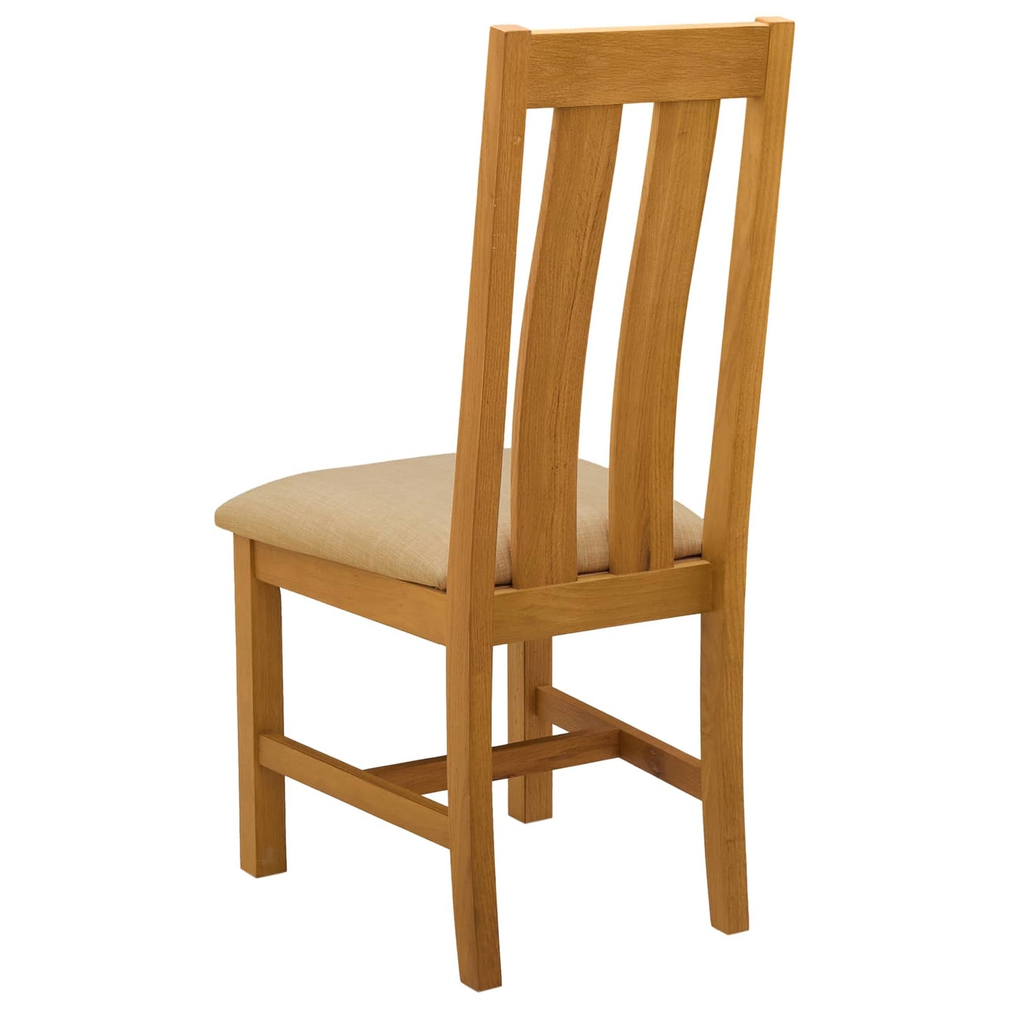 Sedia da pranzo 2 pcs Legno di Quercia Massello Beige | homemem39