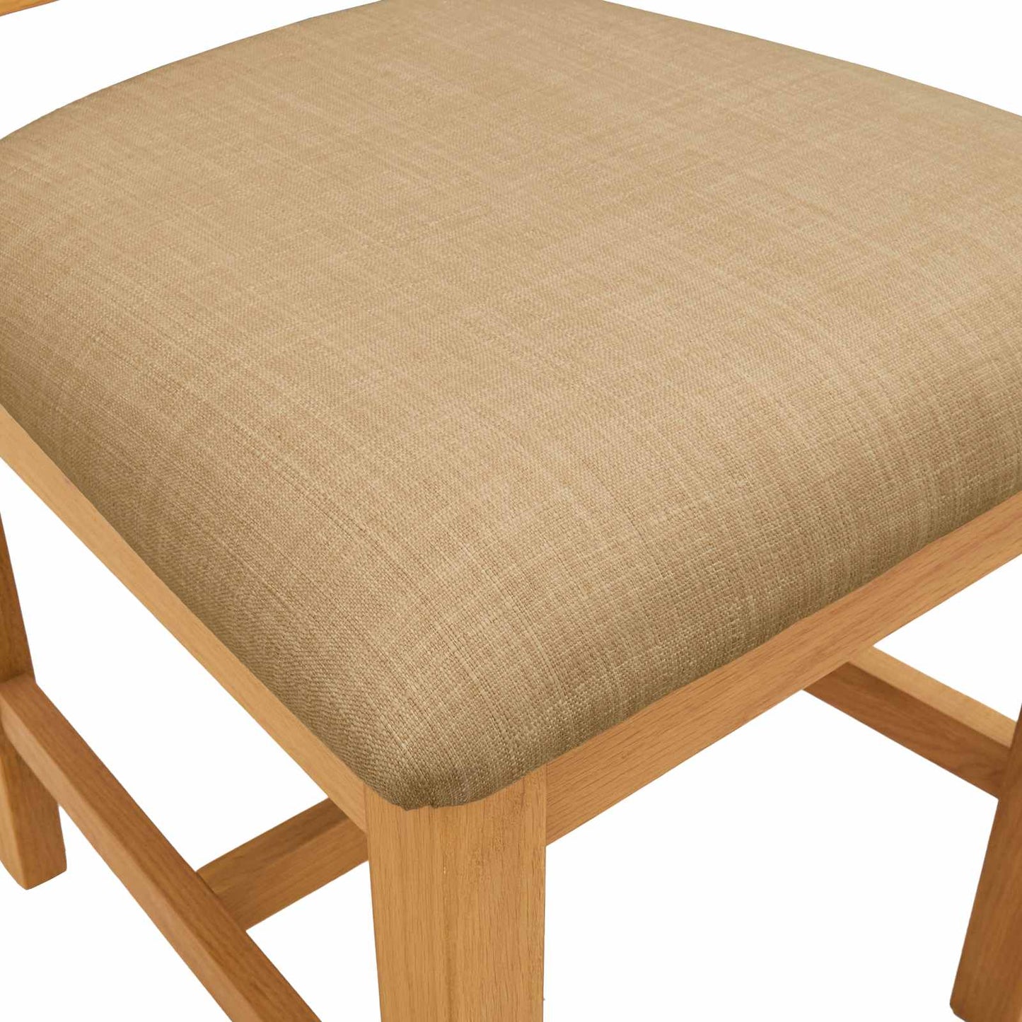 Sedia da pranzo 2 pcs Legno di Quercia Massello Beige | homemem39