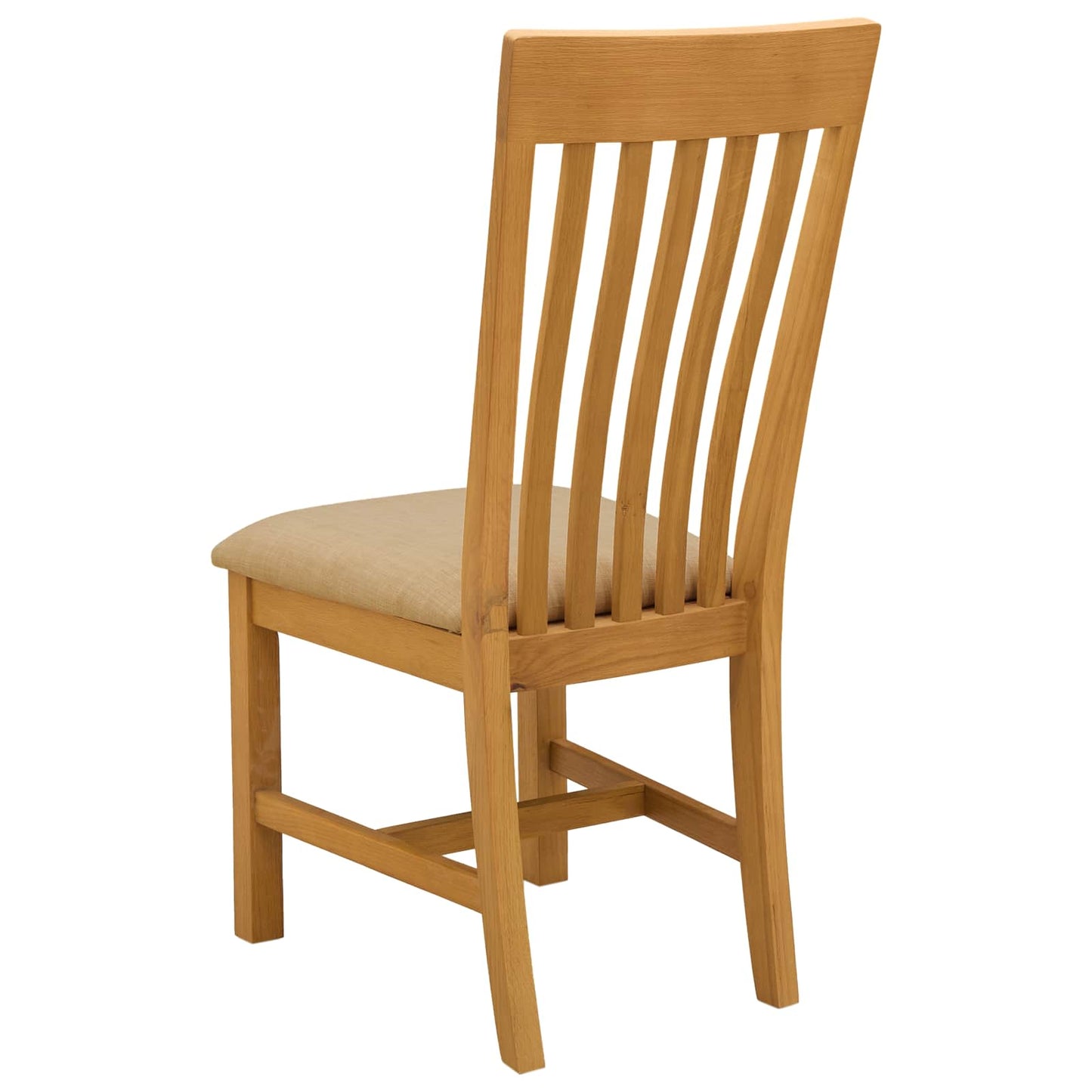 Sedia da pranzo 2 pcs Legno di Quercia Massello Beige | homemem39