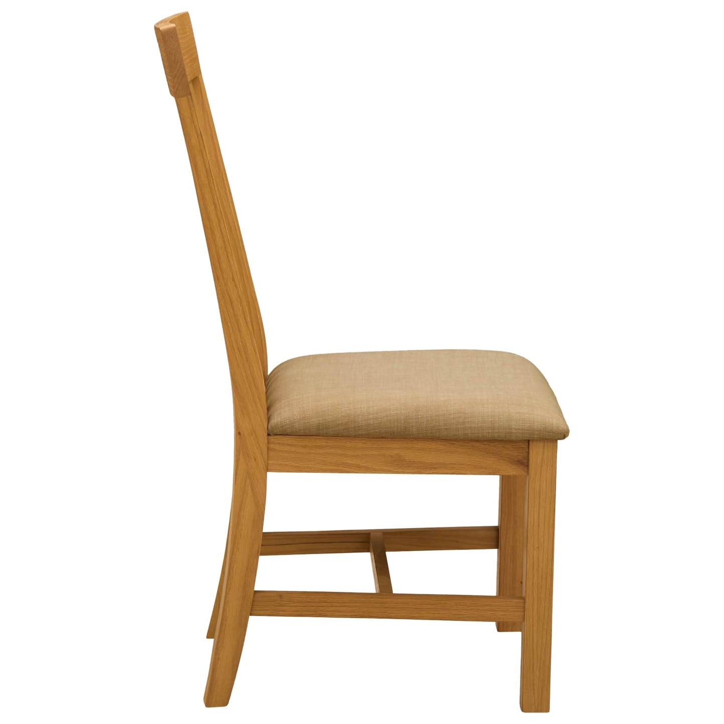 Sedia da pranzo 2 pcs Legno di Quercia Massello Beige | homemem39