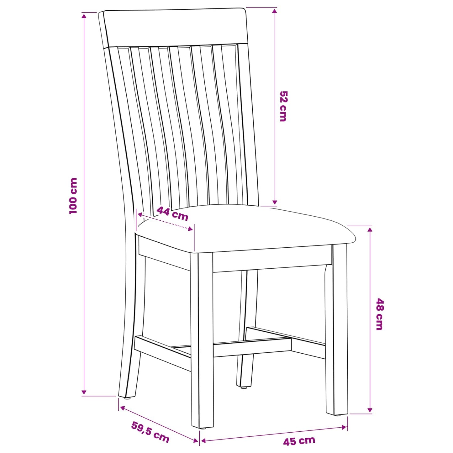 Sedia da pranzo 2 pcs Legno di Quercia Massello Beige | homemem39