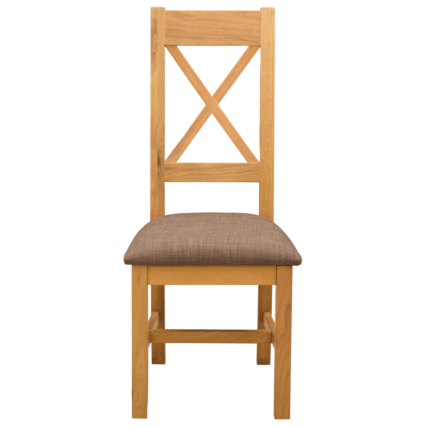 Sedia da pranzo 2 pz Legno di Quercia Massello Grigio