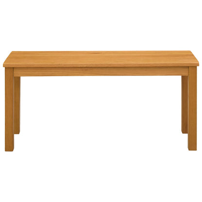 Panchina da pranzo 95 x 32 x 45 cm Legno di Quercia Massello | homemem39