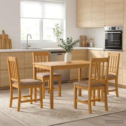 Tavolo da pranzo 110 x 75 x 75 cm Legno di Quercia Massello | homemem39