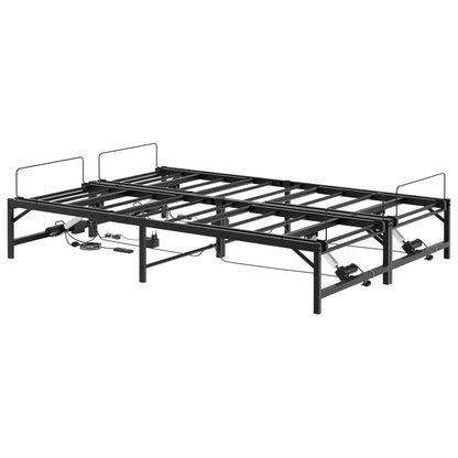 Telaio Letto Elettrico Regolabile Nero 120 x 200 cm Acciaio | homemem39