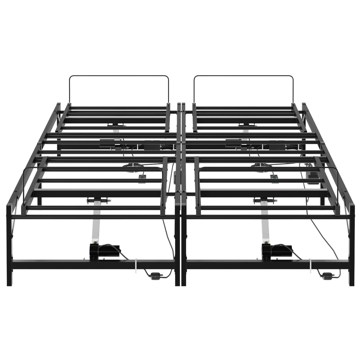 Telaio Letto Elettrico Regolabile Nero 140 x 190 cm Acciaio | homemem39