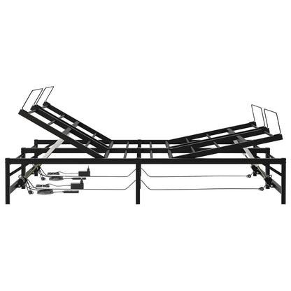 Telaio Letto Elettrico Regolabile Nero 140 x 190 cm Acciaio | homemem39