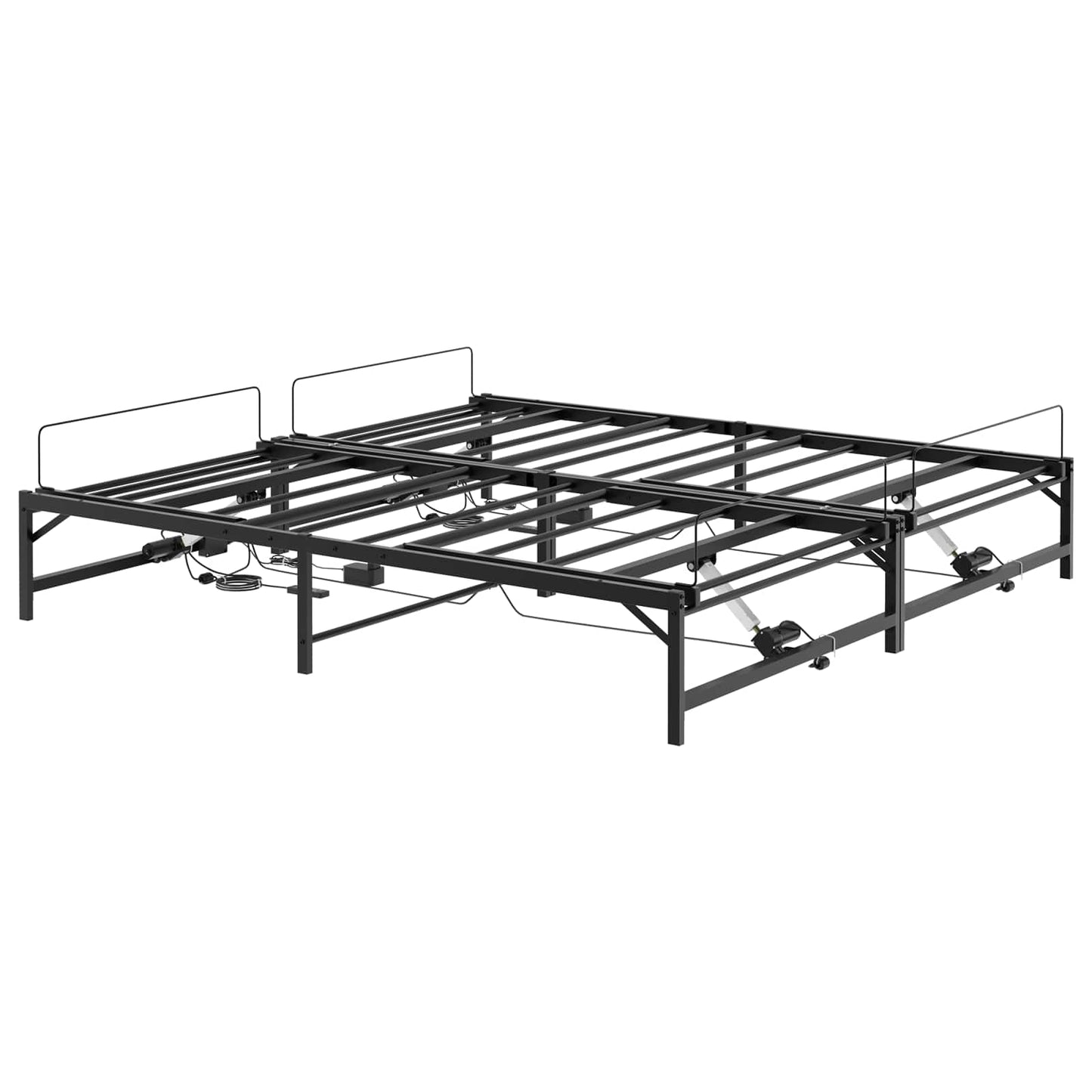 Telaio Letto Elettrico Regolabile Nero 160 x 200 cm Acciaio | homemem39