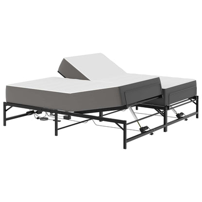 Telaio Letto Elettrico Regolabile Nero 160 x 200 cm Acciaio | homemem39