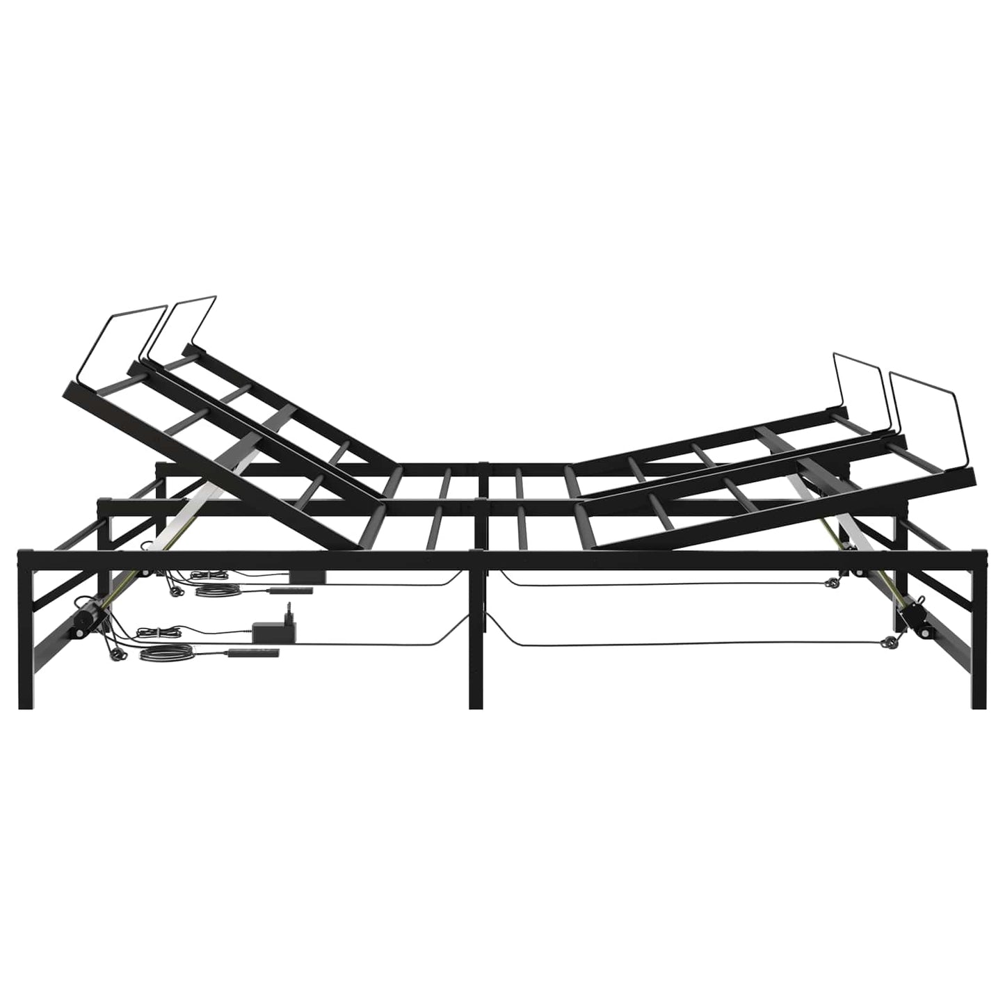Telaio Letto Elettrico Regolabile Nero 90 x 213 cm Acciaio | homemem39