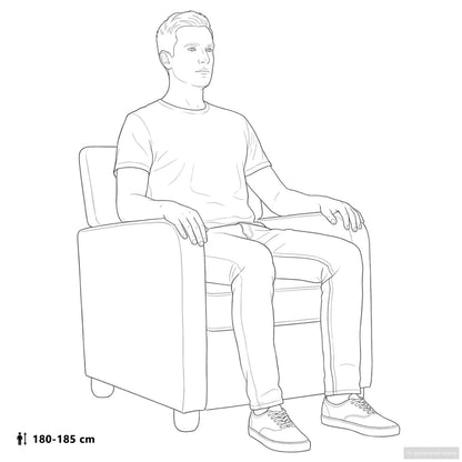 Poltrona Marrone antico lucido Similpelle | homemem39