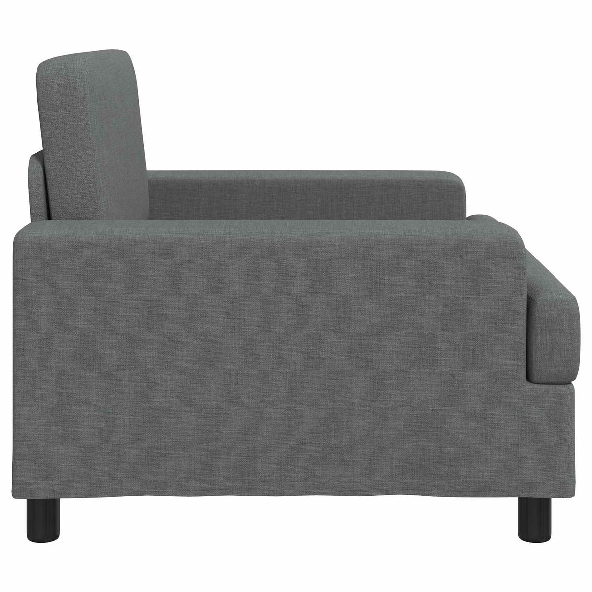 Poltrona Grigio Scuro Tessuto