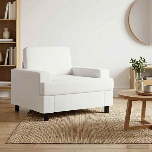 Poltrona Bianco Tessuto