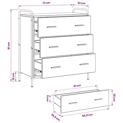 Credenza Rovere Artigianale 97 x 33 x 81 cm