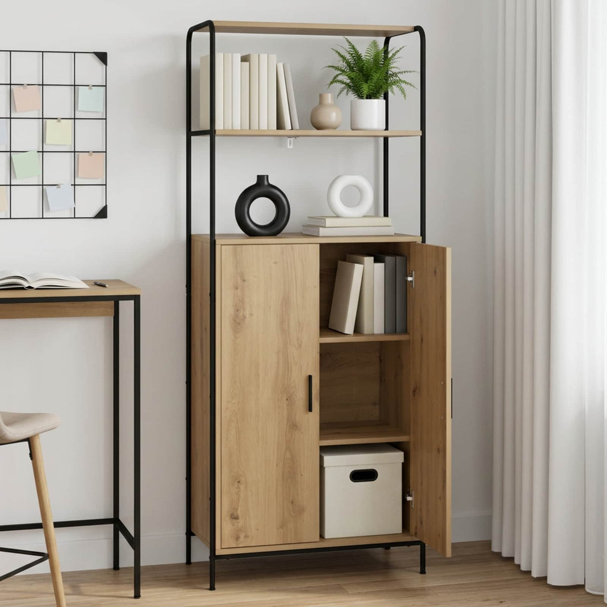 Credenza Rovere Artigianale 40 x 33 x 161 cm