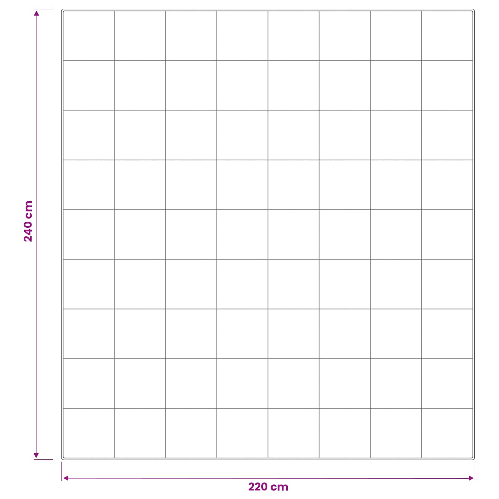 Piumone TRIER 220x240 cm 4 stagioni 220 GSM Bianco | homemem39