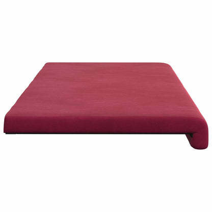 Cuscino per panchina Velluto (V) Rosso Vino Profondità 35 cm | homemem39