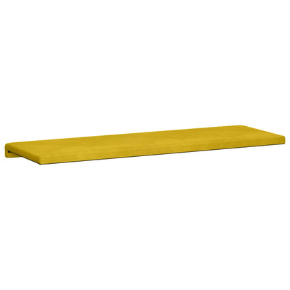 Cuscino per panchina Velluto (V) Giallo Profondità 35 cm | homemem39