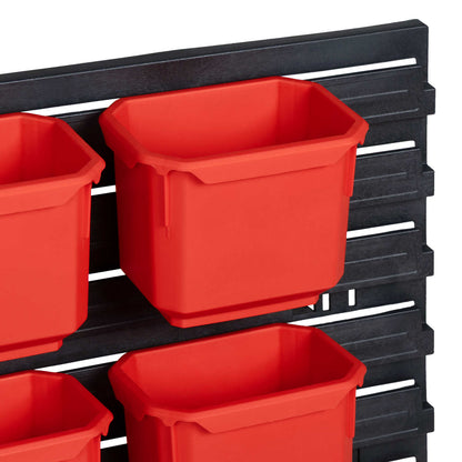 Scaffale contenitore Nero e Rosso 77,5 x 2 x 39 cm PP | homemem39