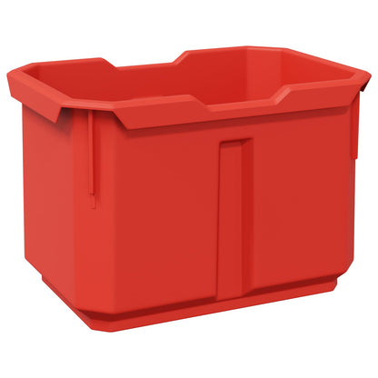 Scaffale contenitore Nero e Rosso 77,5 x 2 x 39 cm PP | homemem39
