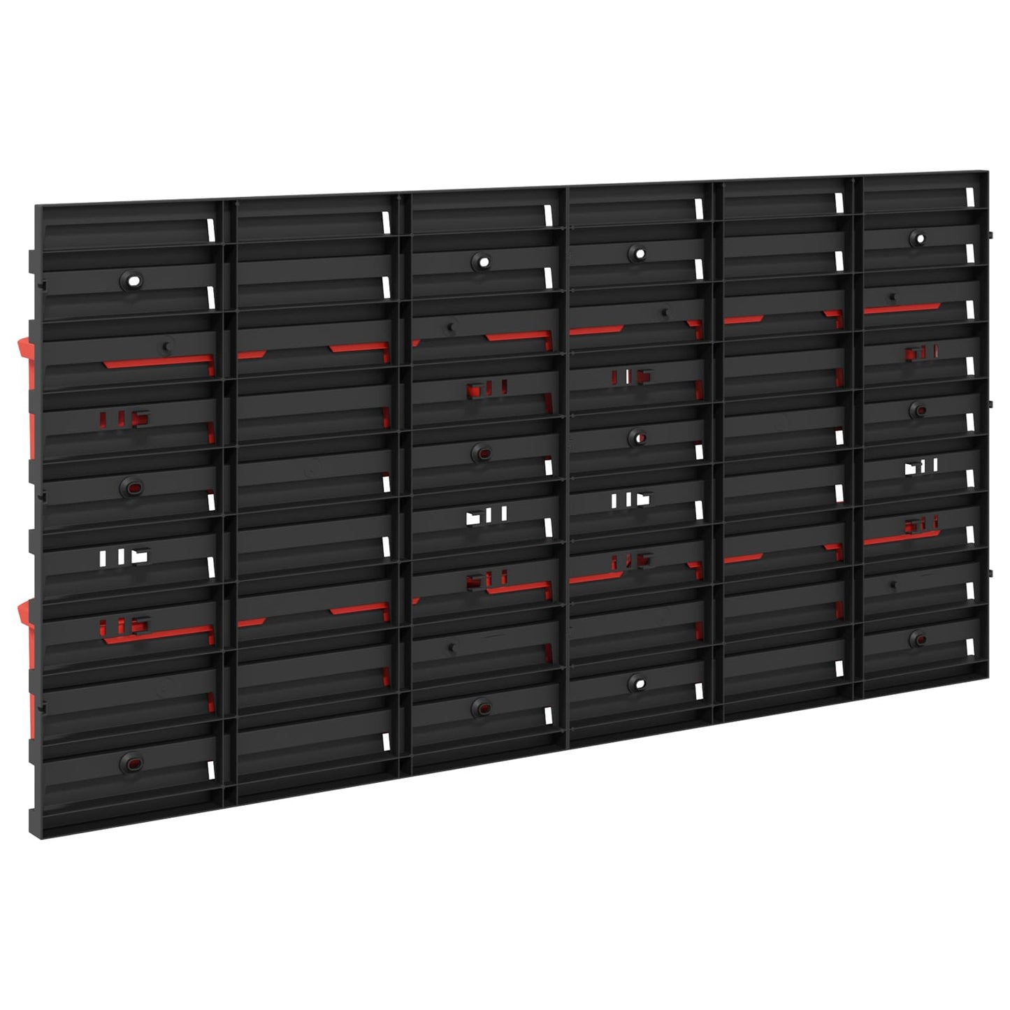 Scaffale contenitore Nero e Rosso 77,5 x 2 x 39 cm PP | homemem39