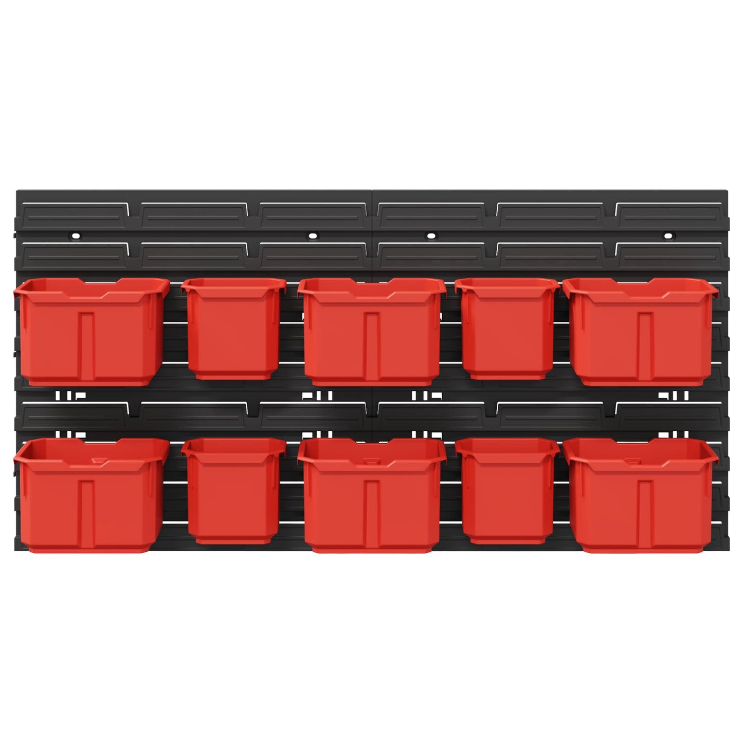 Scaffale contenitore Nero e Rosso 77,5 x 2 x 39 cm PP | homemem39