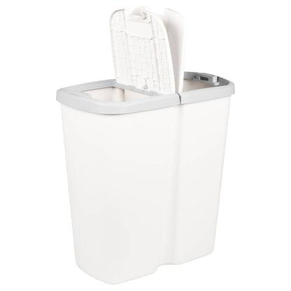 Cestino della Spazzatura Bianco 48,5 x 28 x 51 cm PP | homemem39
