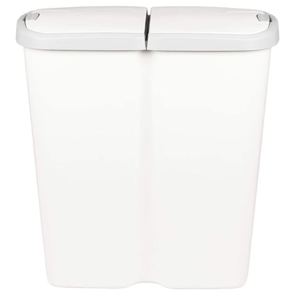 Cestino della Spazzatura Bianco 48,5 x 28 x 51 cm PP | homemem39