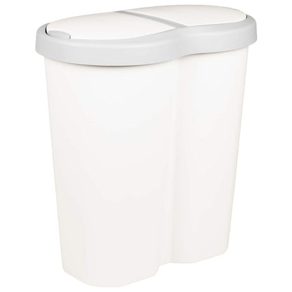 Cestino della Spazzatura Bianco 48 x 30 x 51 cm PP | homemem39