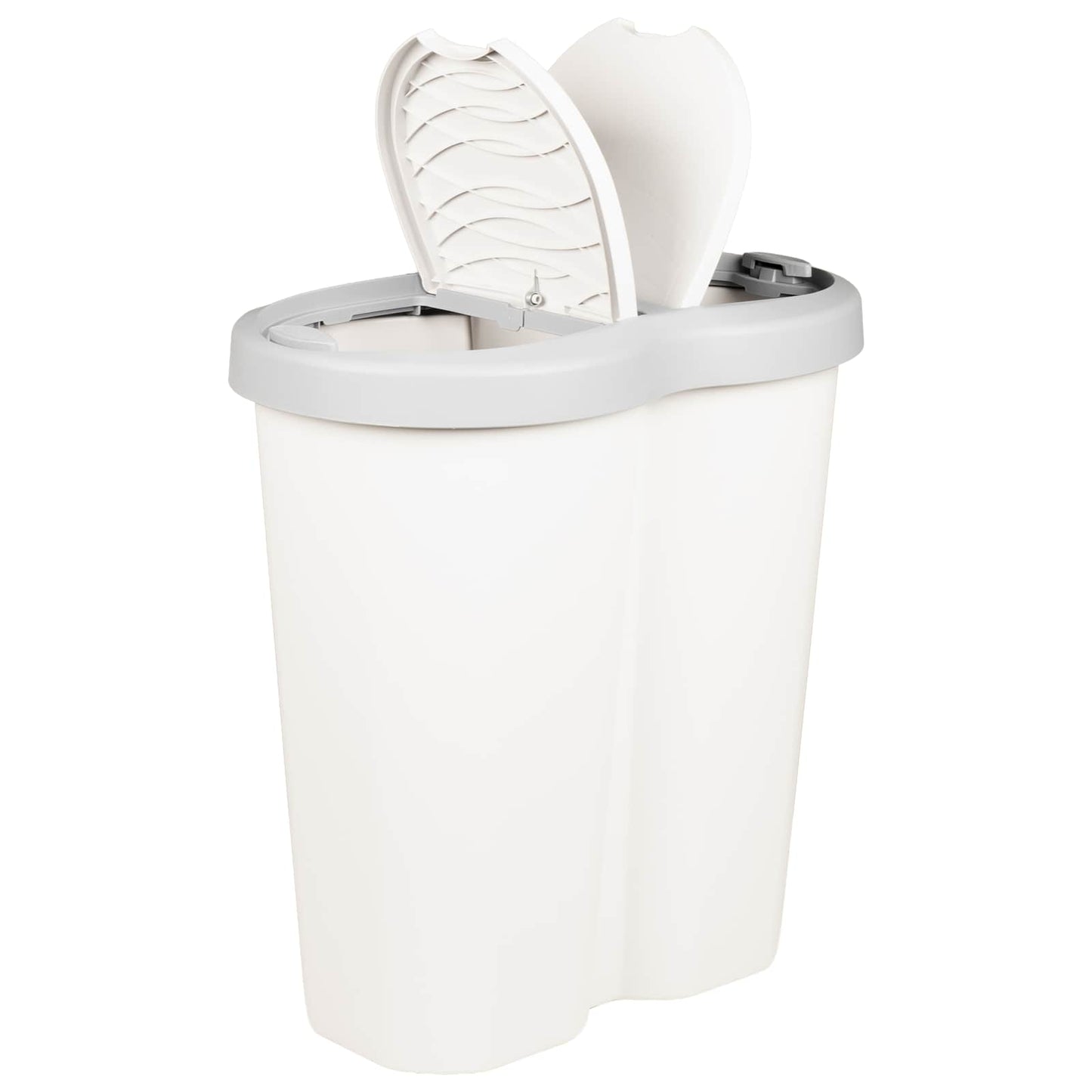 Cestino della Spazzatura Bianco 48 x 30 x 51 cm PP | homemem39