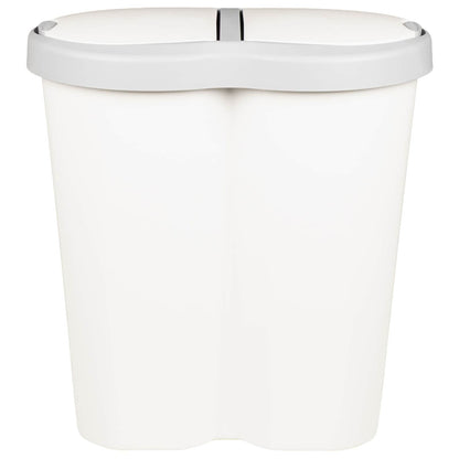 Cestino della Spazzatura Bianco 48 x 30 x 51 cm PP | homemem39