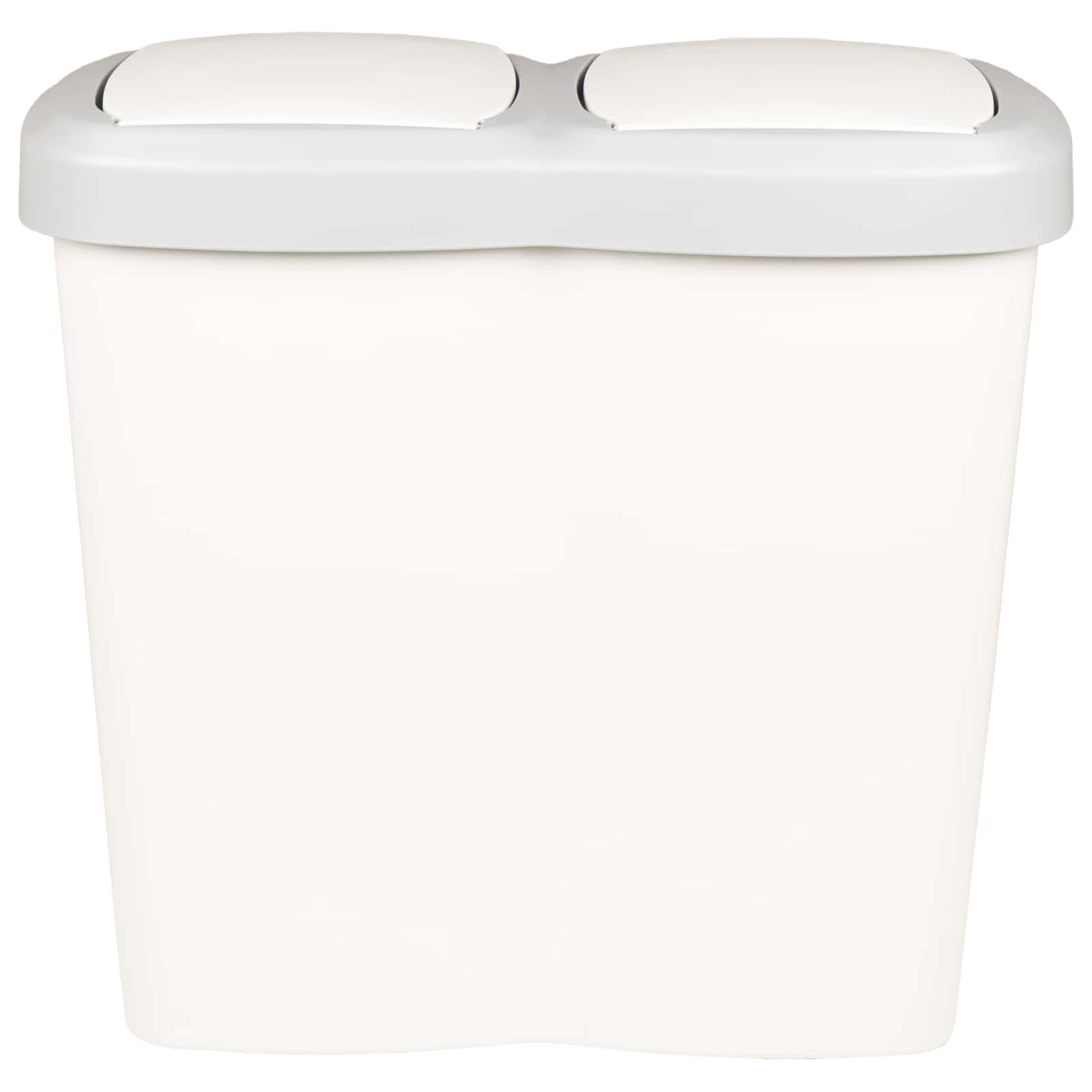 Cestino della Spazzatura Bianco 49,5 x 30 x 46,5 cm PP | homemem39