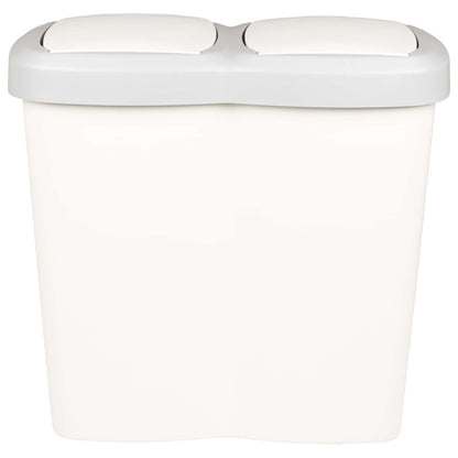 Cestino della Spazzatura Bianco 49,5 x 30 x 46,5 cm PP | homemem39