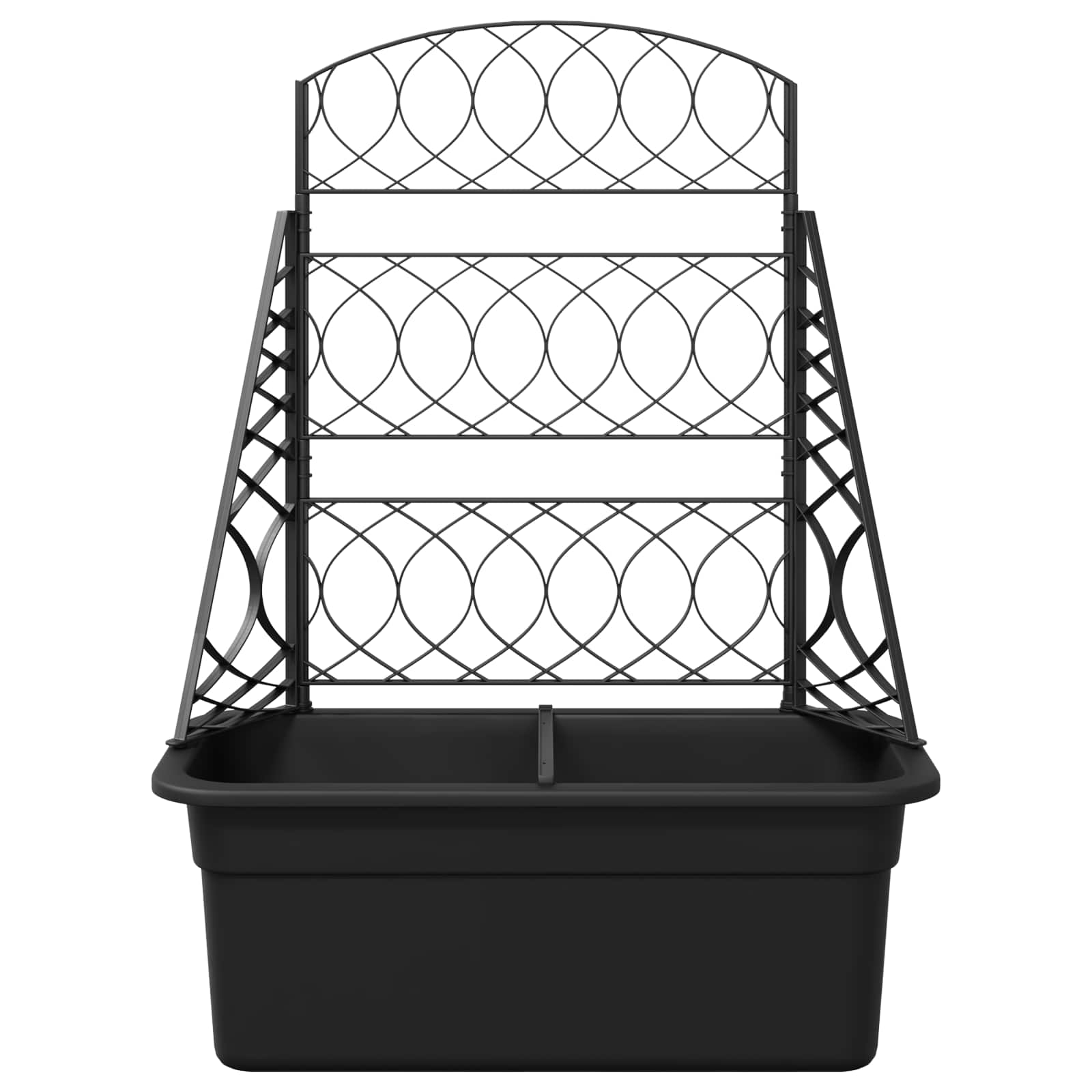 Grigliato per vasi Antracite 58 x 29 x 78 cm PP | homemem39