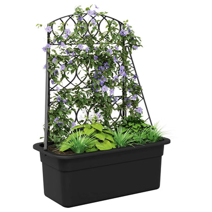 Grigliato per vasi Antracite 58 x 29 x 78 cm PP | homemem39