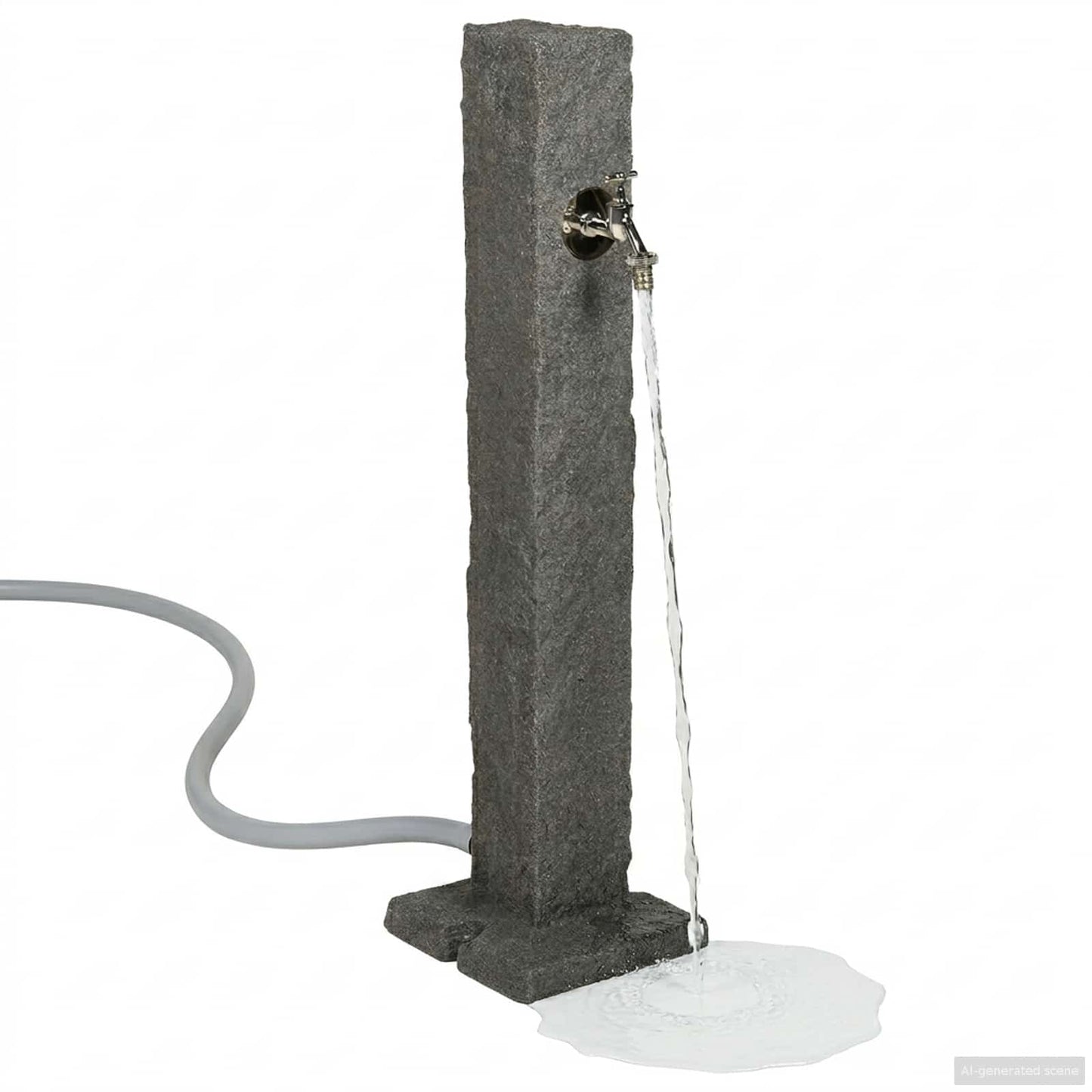 Tanker da giardino Antracite 26 x 26 x 98 cm PE | homemem39